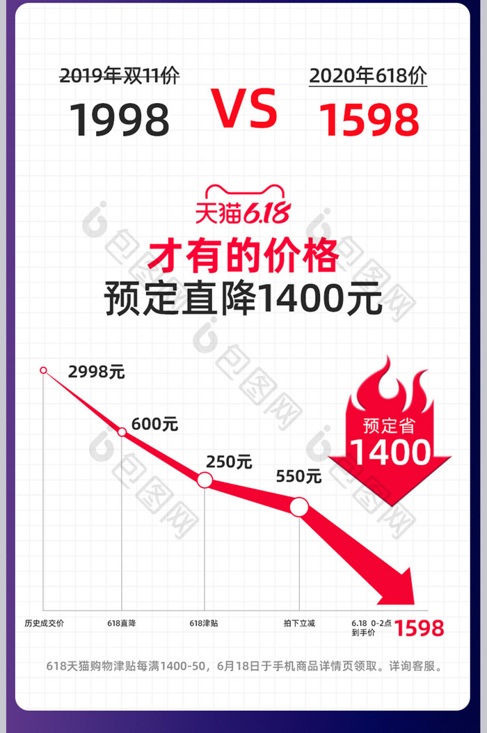 紫色酷炫618家具沙发预售关联营销专题页