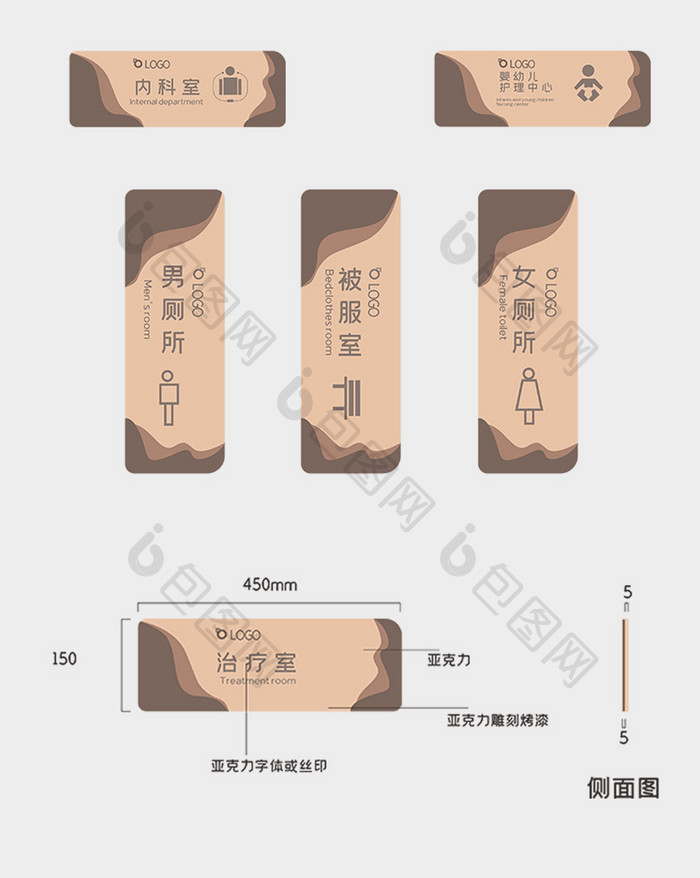 创意医院vi导视牌