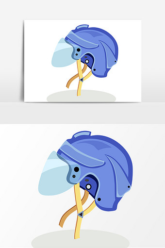 头盔手绘卡通元素