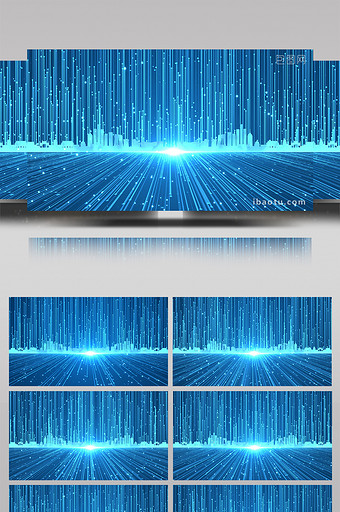 4K蓝色科技粒子光线动态背景图片
