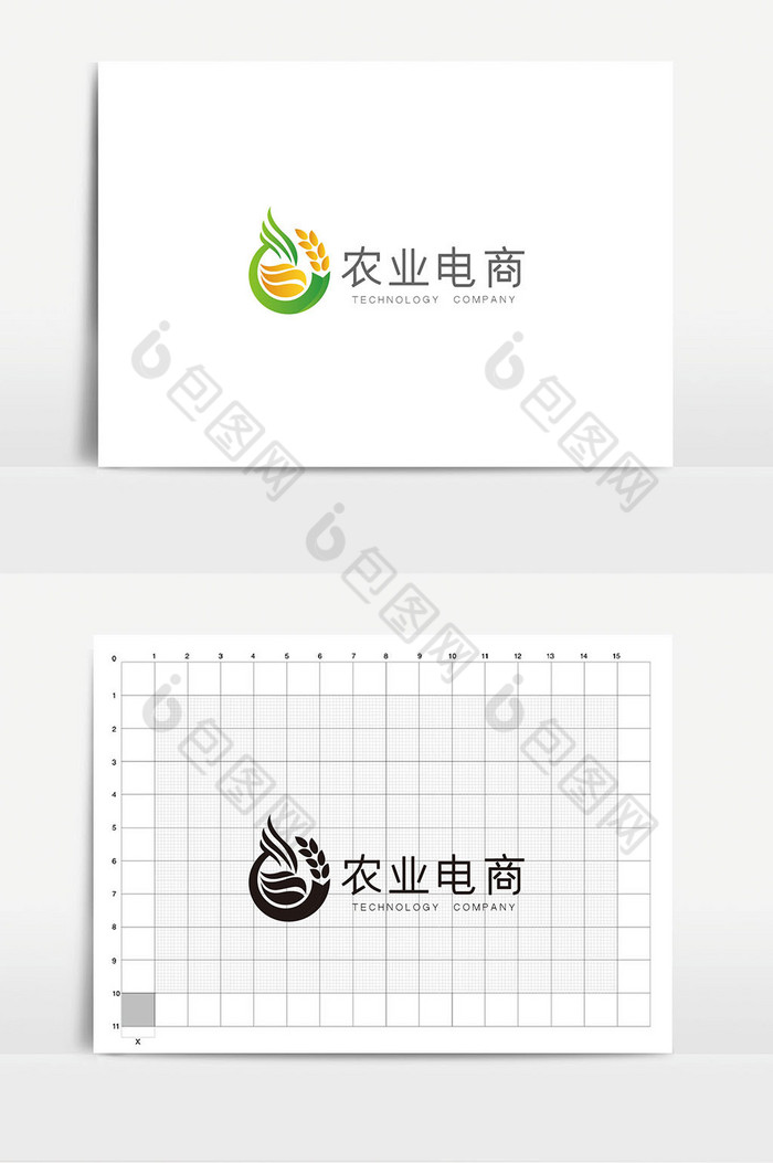 麦穗农业电商微商logoVI图片图片