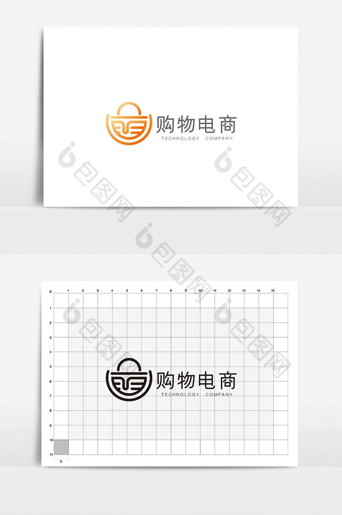 购物电商微商logoVI图片图片