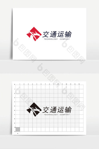 大气龙图形时尚交通运输物流快递logo图片