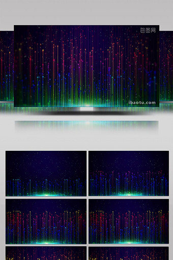 星空粒子线条LED大屏背景图片