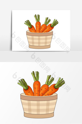 卡通水果素食日矢量元素图片