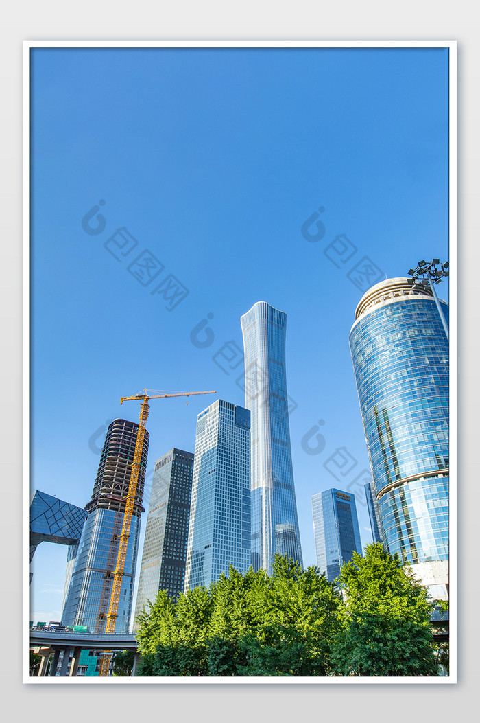 北京国贸繁华商圈高楼摄影图片图片