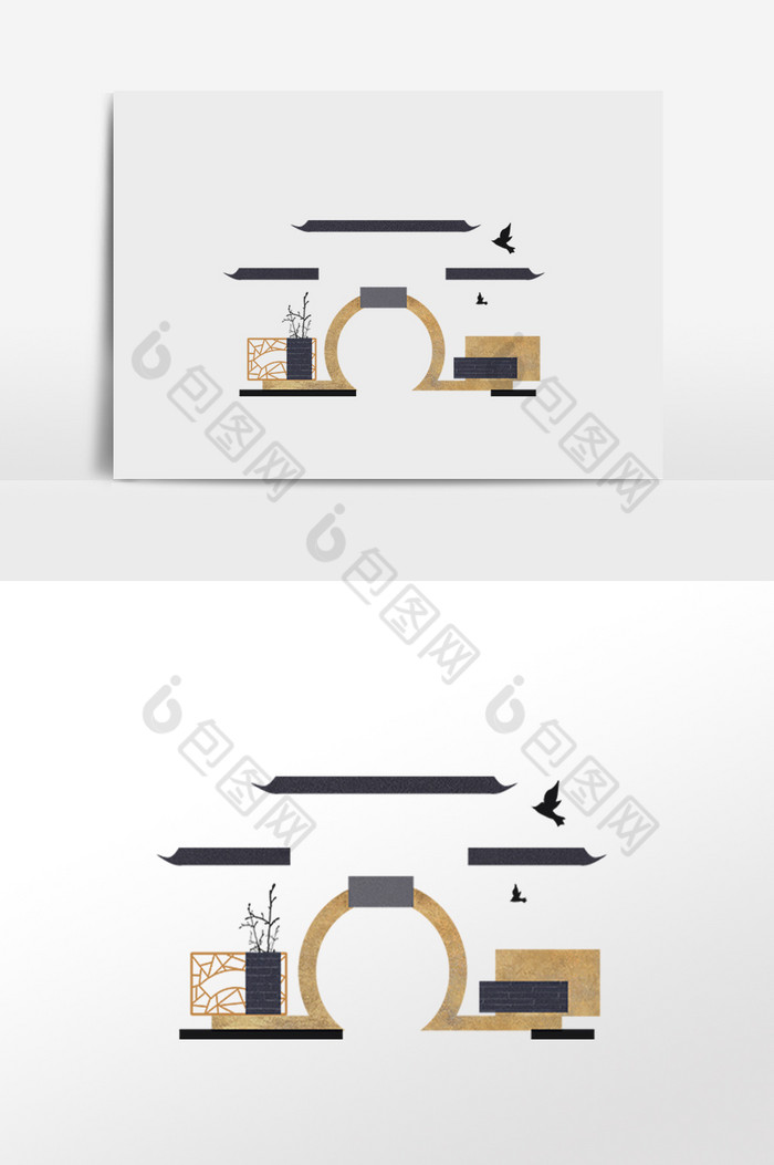 古风拱门古建筑图片图片