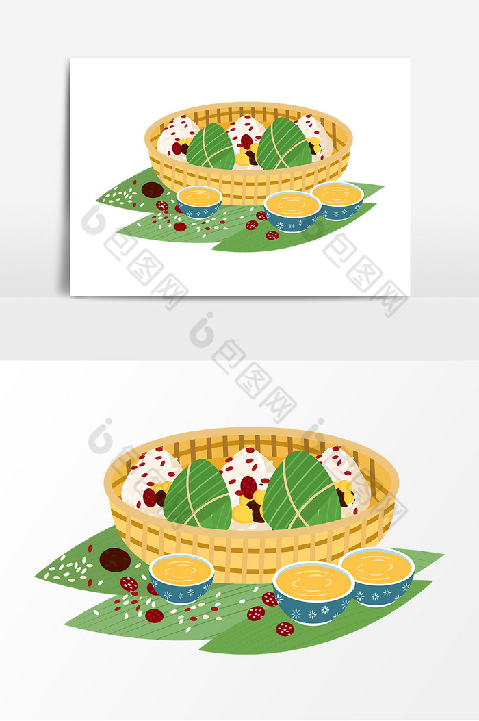 端午节粽子红豆米粒汤水图片图片