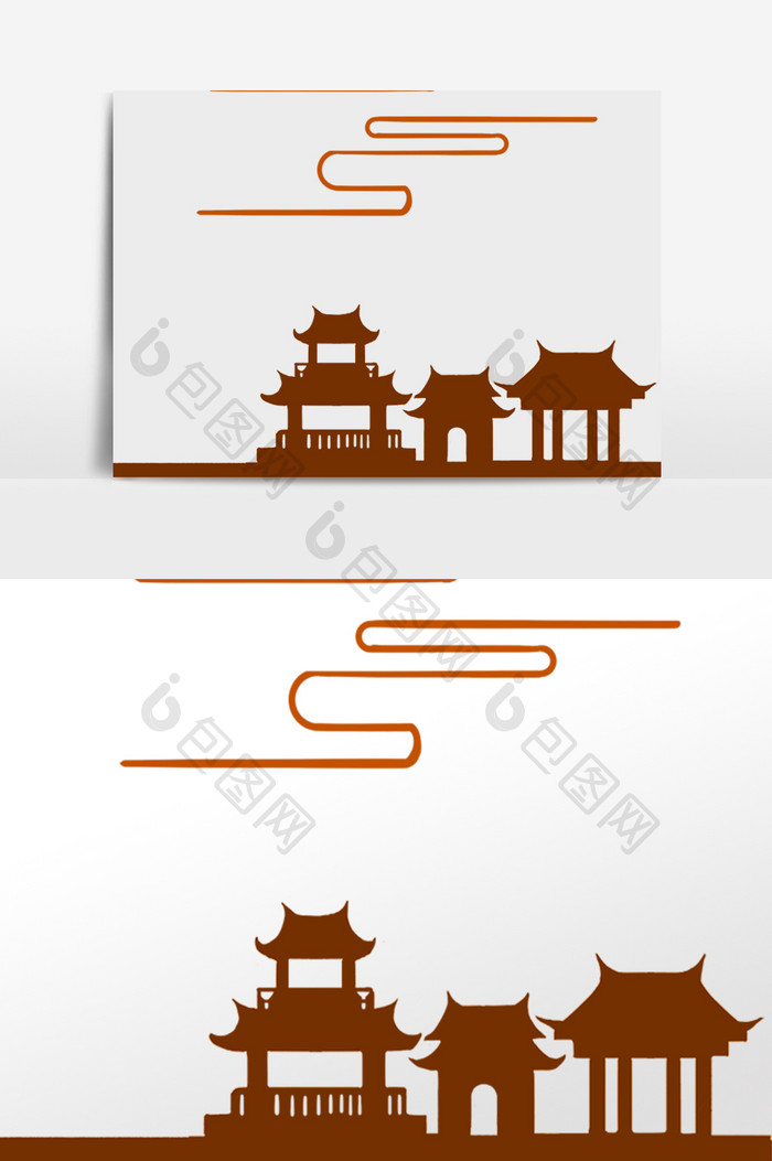 中式建筑花纹底纹