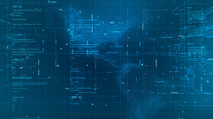 科技感点线数字背景视频