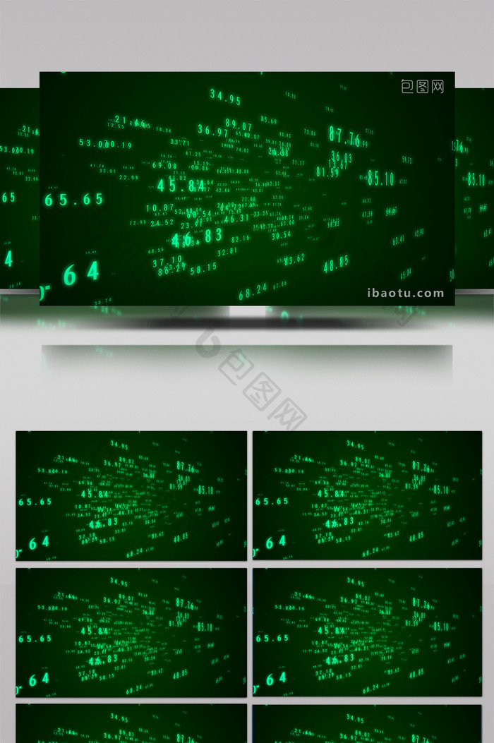 科技感时间快速变化背景视频