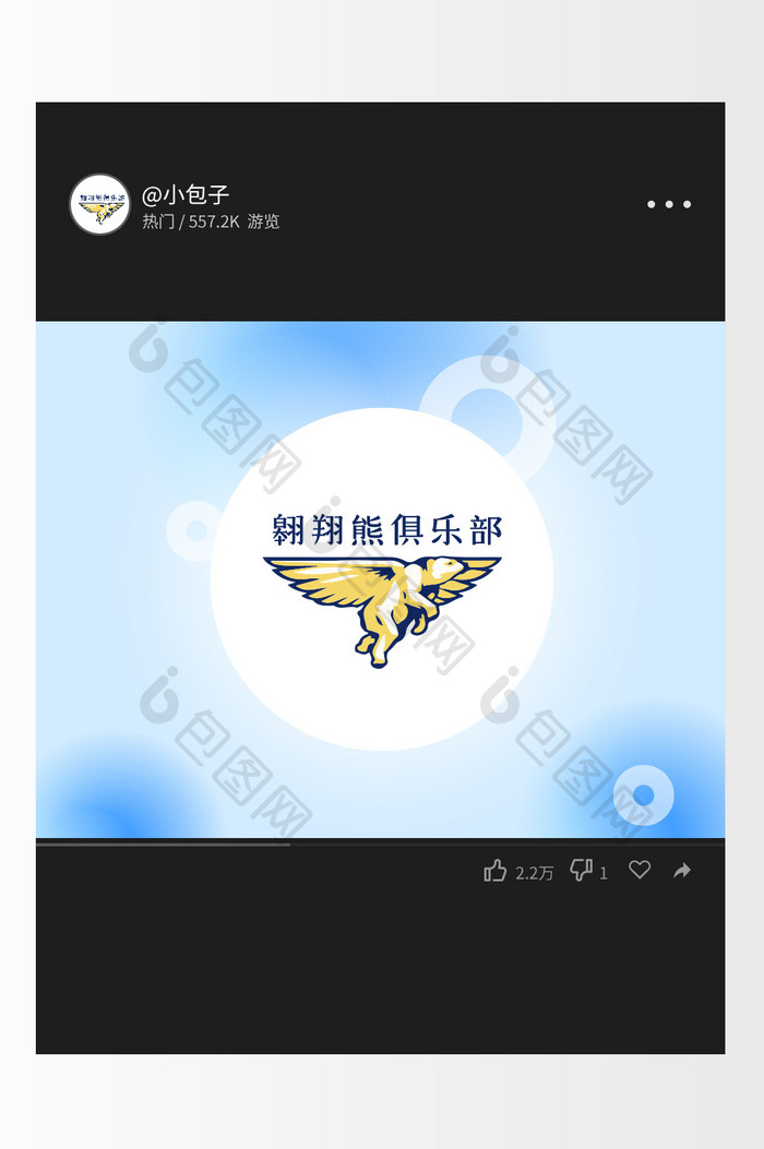 飞熊体育运动创意logo设计