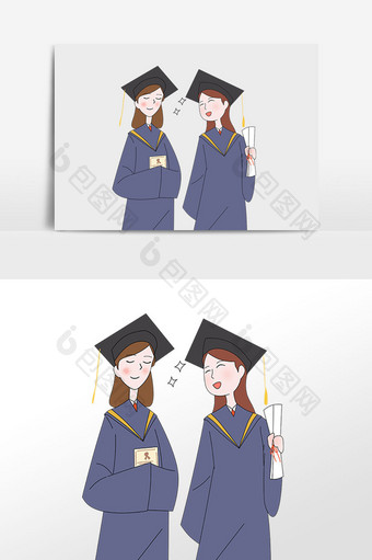 毕业季毕业生硕士帽图片