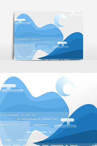 月牙png海报设计-月牙png设计图片-包图网