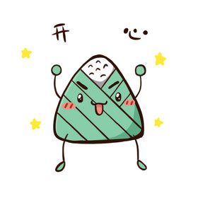 表情包二十四节气小满女孩插画海报动态图gif爆米花微信引导关注动态