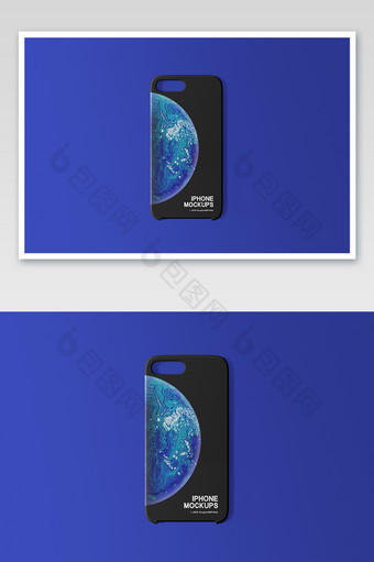苹果手机背面手机壳贴图手机套海报样机图片