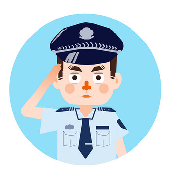 中国警察服装模型