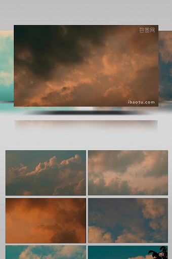 天空云彩变换延时背景视频素材图片