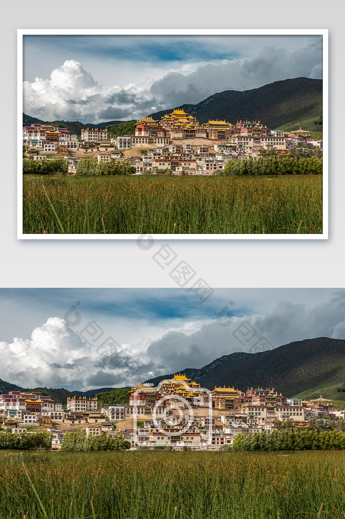 藏区风光松赞林寺摄影图片图片