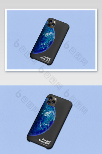 苹果11背面手机壳贴图手机套海报样机图片