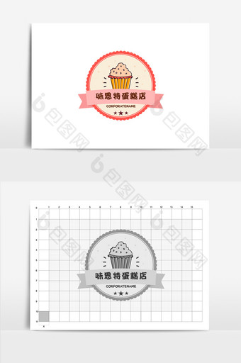 味思特蛋糕店烘焙logo图片