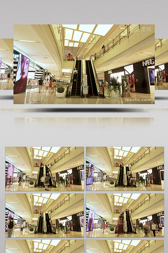 4K重庆大坪商场人流延时摄影视频素材图片