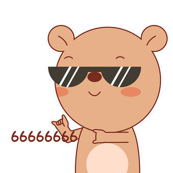 小棕熊表情包-05-666gif图图片下载