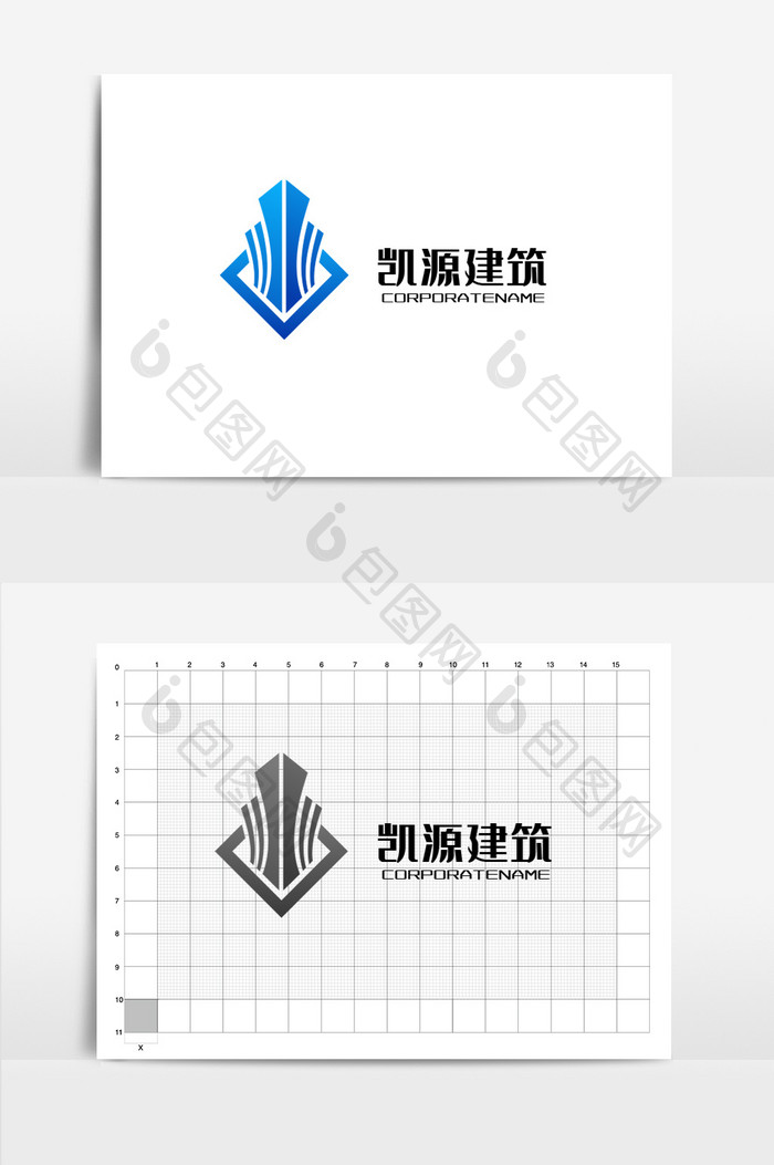 凯源建筑地产标志logo