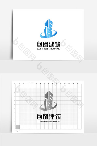 包图建筑房地产地标logo图片