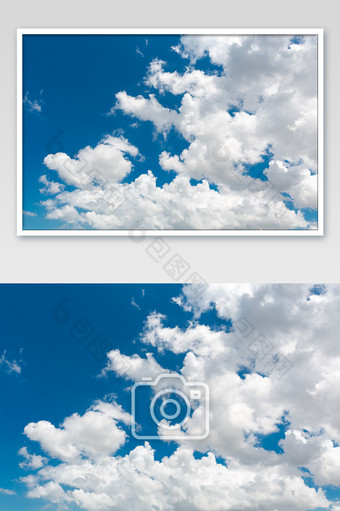 蓝天白云云朵素材图片