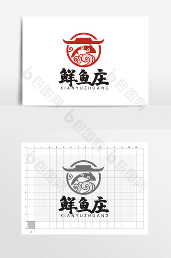 餐饮食府酒店饭馆烤鱼LOGO标志VI图片