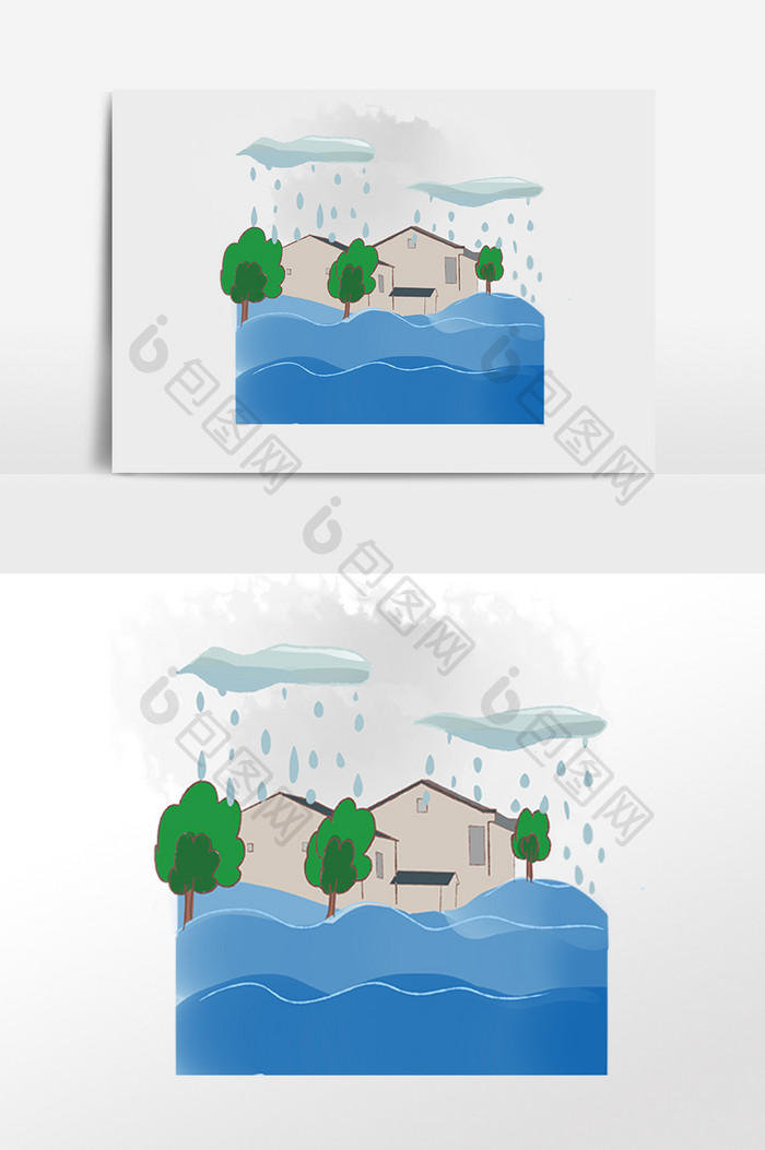 山洪洪水河流暴雨