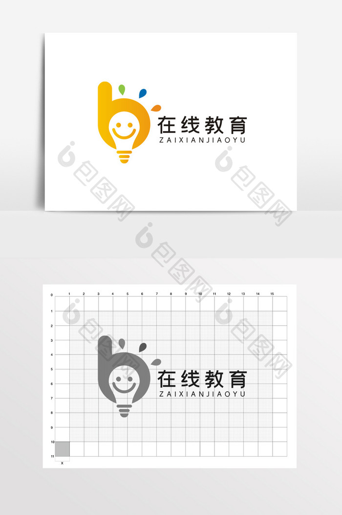 教育早教字母B学校LOGO标志VI