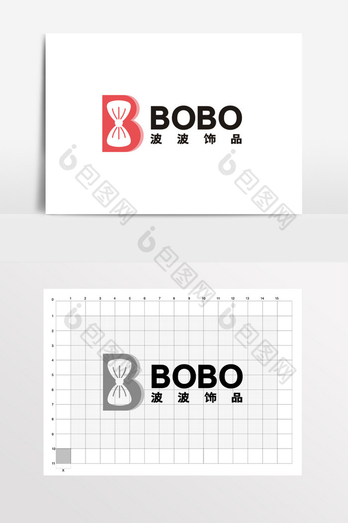 饰品发卡礼品店女装LOGO标志VI图片图片