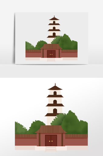 寺庙佛塔古塔古寺佛教