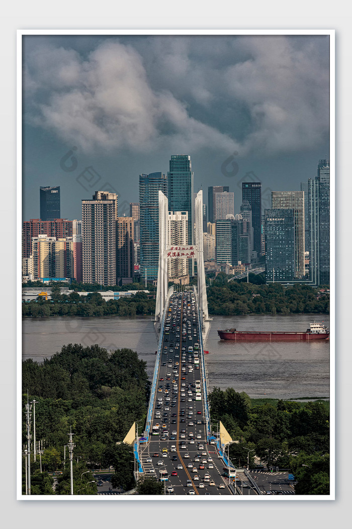 城市建筑武汉长江二桥摄影图片图片