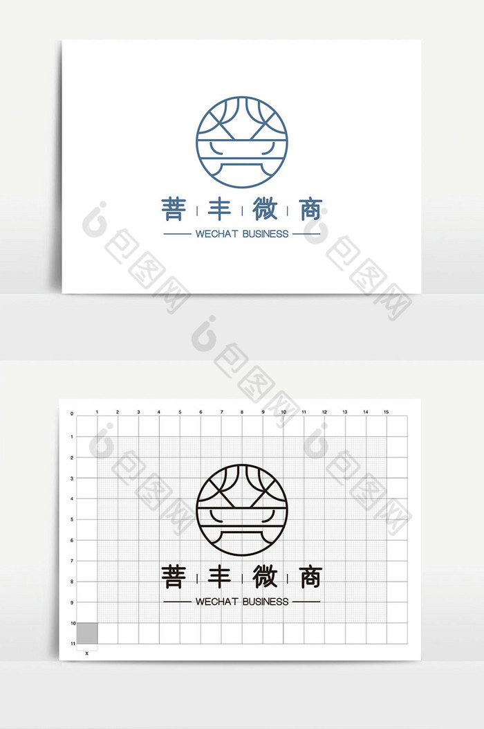 菩字体电商微商logoVI图片图片