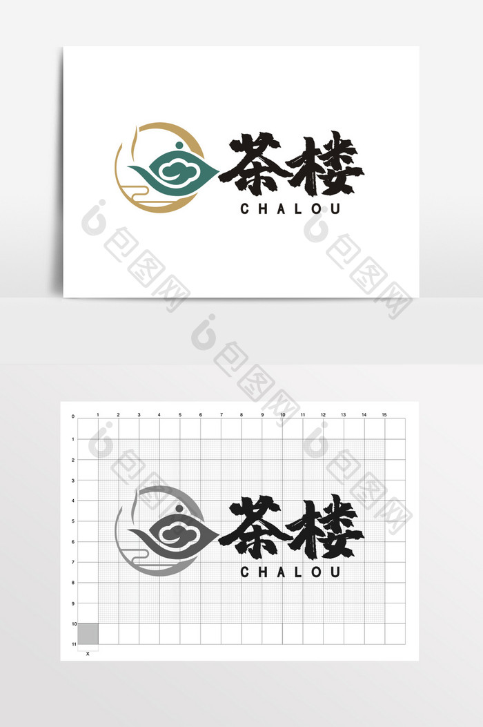 茶楼民宿茶馆茶叶茶壶LOGO标志VI