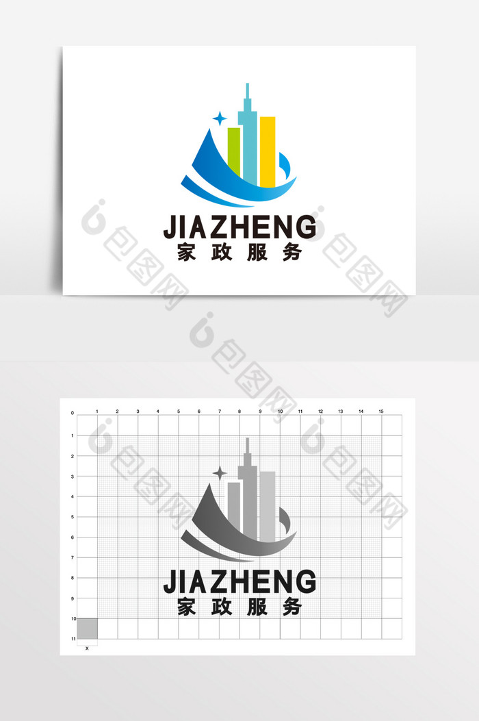 家政建筑房屋中介LOGO标志VI图片图片