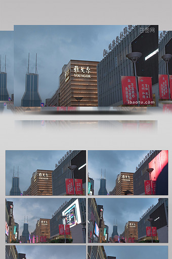 4K上海南京东路延时实拍图片