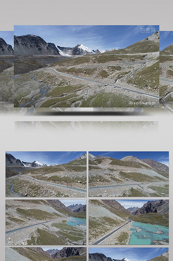 大美新疆旅游景区独库公路实拍视频图片