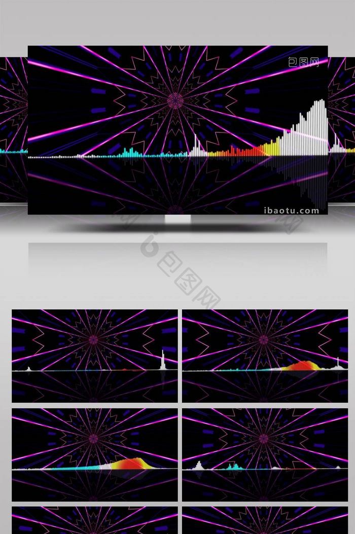 4k炫酷动感音乐跳动字节背景视频