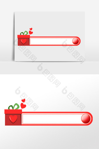 七夕礼品标题框边框图片