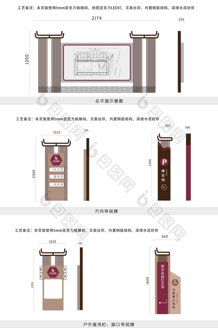 学校全套导视设计