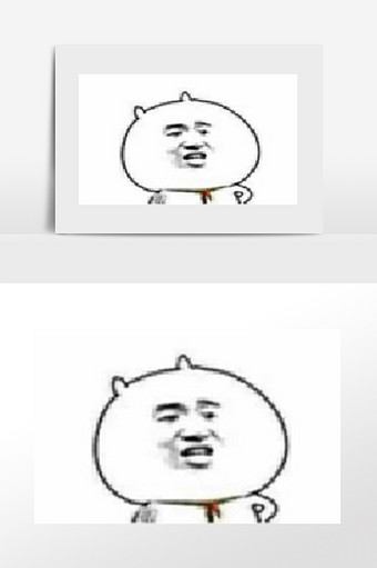 卡通熊猫人表情包