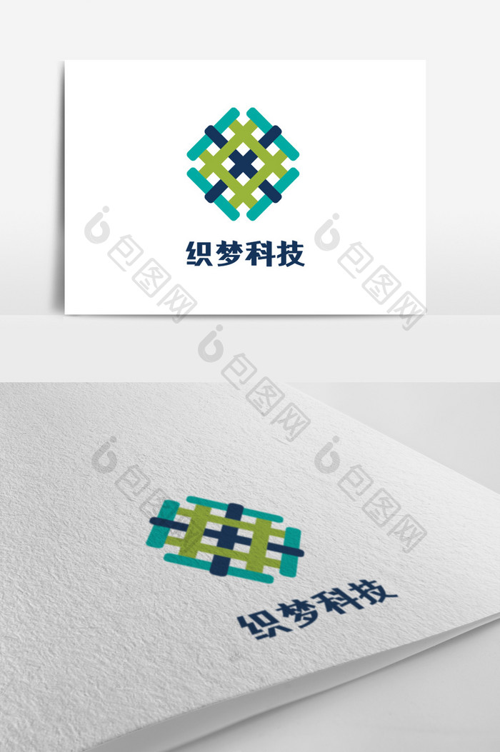 几何炫酷科技创意logo设计