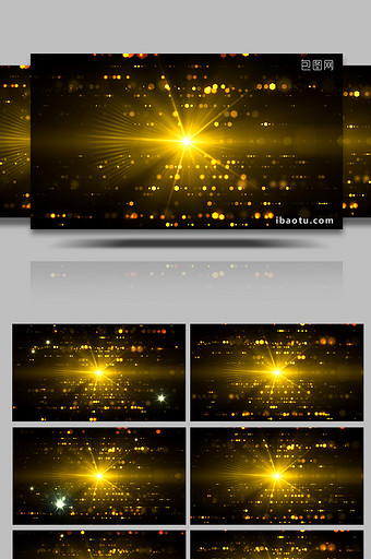 金色粒子缓慢动态闪动视频素材图片