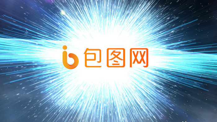 PR宇宙空间粒子碰撞爆炸logo标志片头