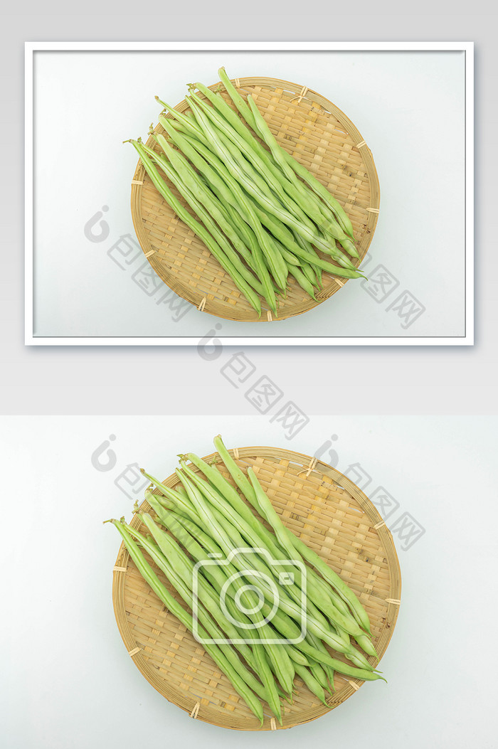 新鲜蔬菜豆角摄影图