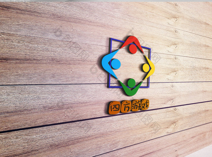 彩色儿童游戏logo